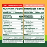 GoGo squeeZ Fruit & VeggieZ No Sugar Added Applesauce Variety Pouches, 3.2 oz (10 Pack)