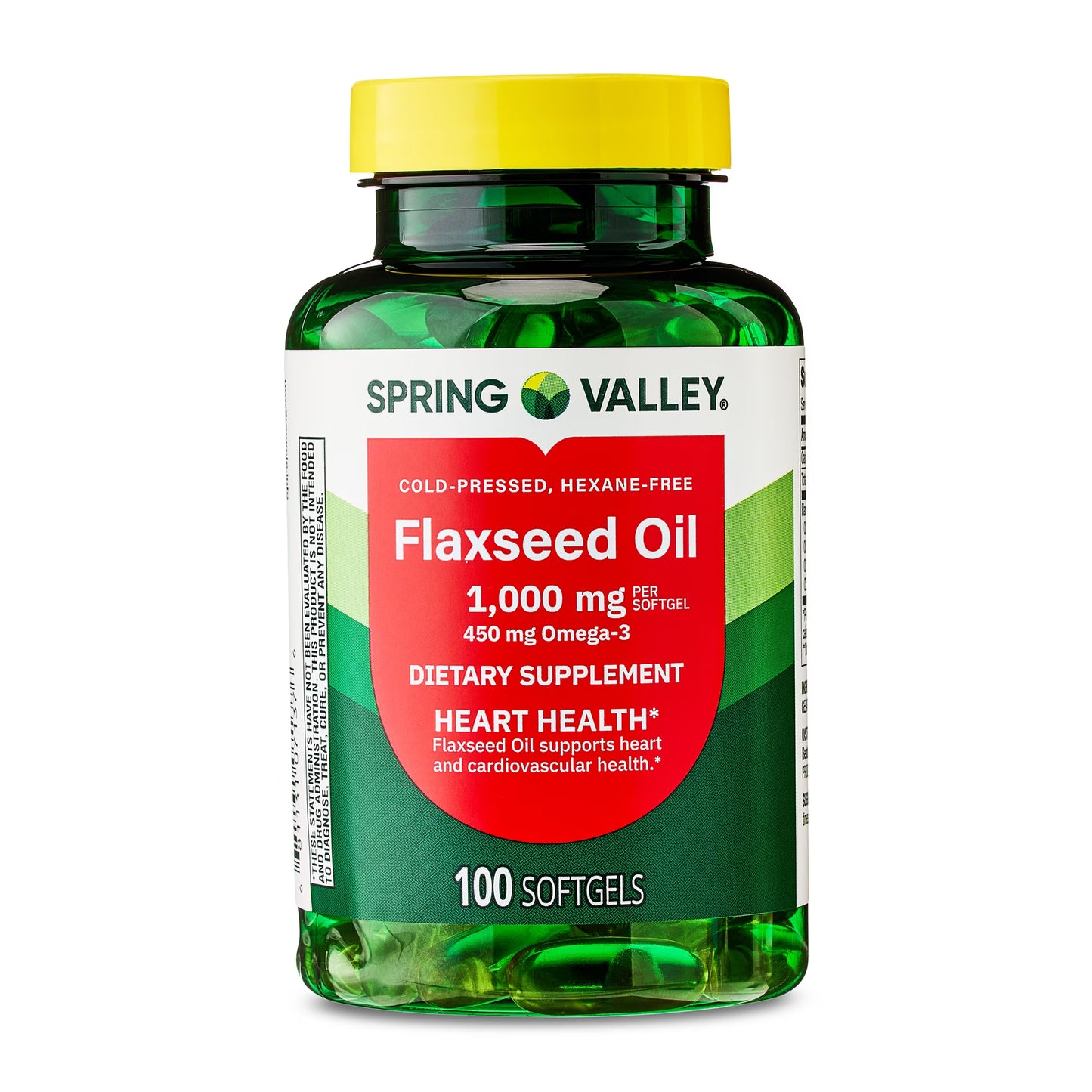(3 pack) Spring Valley Flaxseed Oil Softgels Dietary Supplement, 1,000 mg, 100 Count