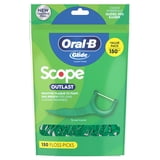 (2 pack) Oral‑B Floss, Glide Mint Floss Picks with Scope, 150 Count
