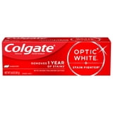 Colgate Optic White Stain Fighter Clean Mint Paste Teeth Whitening Anticavity Toothpaste, 3.8 oz