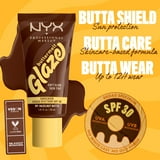 NYX Professional Makeup Buttermelt Glaze Tinted Moisturizer, SPF 30, Hazelnut Butta, All Skin Types, 1.01 fl oz