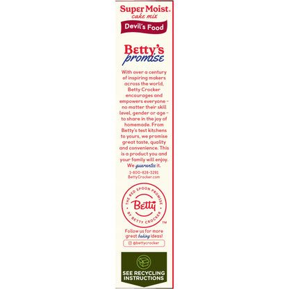 Betty Crocker Favorites Super Moist, Devil's Food, Cake Mix, 13.25 oz