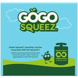 GoGo squeeZ No Sugar Added Banana Strawberry Applesauce Variety Pouches, 3.2 oz (24 Pack)