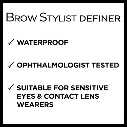 (2 pack) L'Oreal Paris Brow Stylist Definer Waterproof Eyebrow Mechanical Pencil, Dark Brunette, 2 Pack