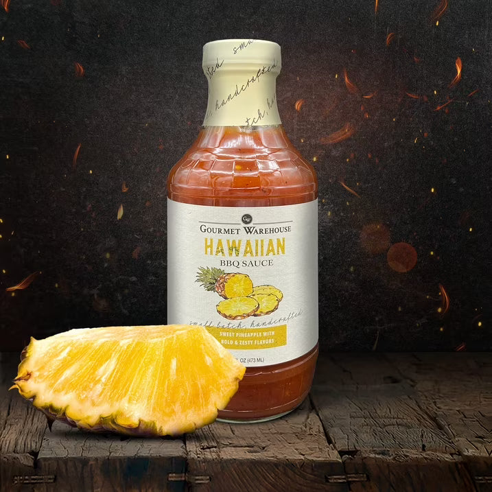 Gourmet Warehouse Hawaiian BBQ Sauce, 16 oz – Tropical Pineapple Flavor