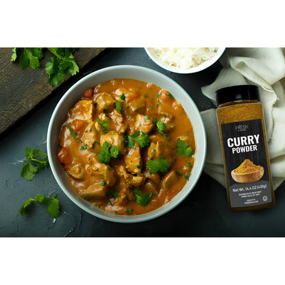 Curry Powder - 14.4 oz (410G) - Authentic Blend of Spices, Perfect for Culinary Adventures, Securely Packaged