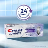 Crest 3D White Brilliance Luminous Purple Teeth Whitening Toothpaste, 4.6 oz