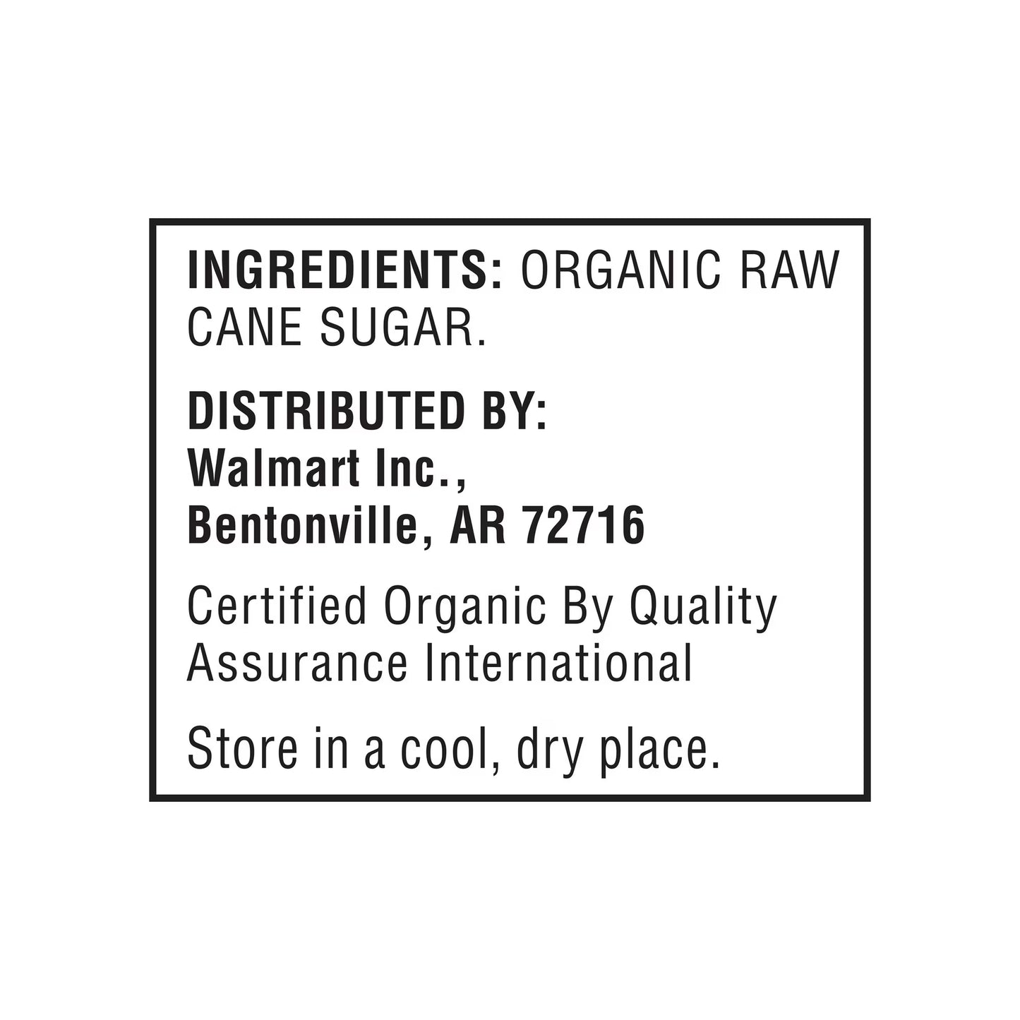 (3 pack) Great Value Organic Granulated Cane Sugar, 4 lbs