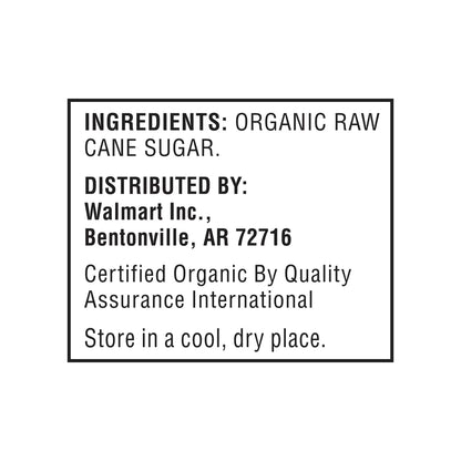 (3 pack) Great Value Organic Granulated Cane Sugar, 4 lbs