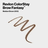 Revlon ColorStay Brow Fantasy, Eyebrow Pencil with Clear Shaping Gel, 003 Medium Brown