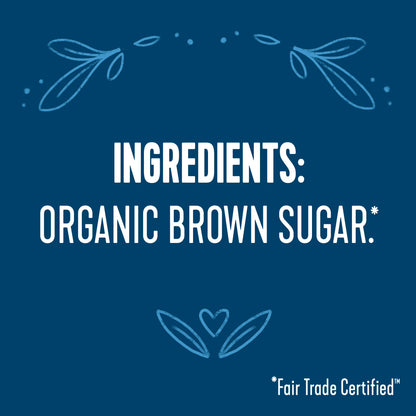 Wholesome Organic Fair Trade Dark Brown Sugar, 20oz Resealable Pouch, Great for Baking & Sweetening