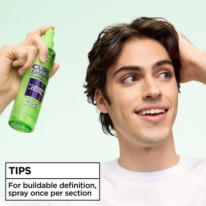 Garnier Fructis Style Curl Shape Conditioning Defining Spray Hair Gel for Curly Hair, 8.5 fl oz