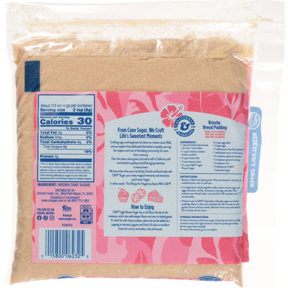 (2 pack) C&H Premium Pure Cane Light Brown Sugar 2 lb. Zipper-Pak