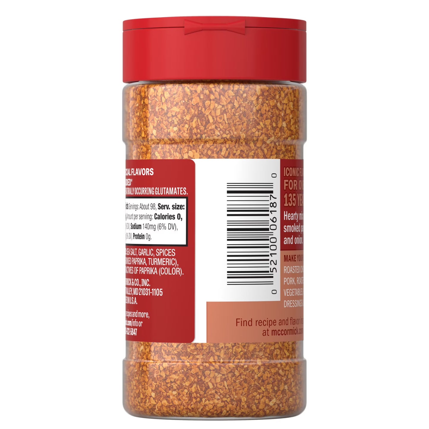 McCormick Smoked Paprika and Garlic Seasoning, 3.12 oz Bottle