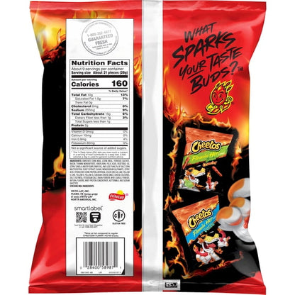 (4 pack) Cheetos Crunchy XXTRA Flamin' Hot Cheese Flavored Snack Chips, 8.5 Ounce Bag (Packaging May Vary)