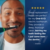 Oral‑B Toothbrush Heads, iO Gentle Care Electric Toothbrush Replacement Heads, Black, 2 Count
