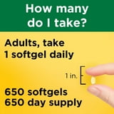 Nature Made Vitamin D 1000 IU Softgels, 650 ct.