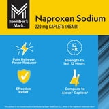 Member's Mark Naproxen Sodium Tablets NSAID, 220 mg, 400 ct.