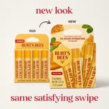Burts Bees 100% Natural Origin Moisturizing Lip Balm, Original Beeswax, 4 Tubes