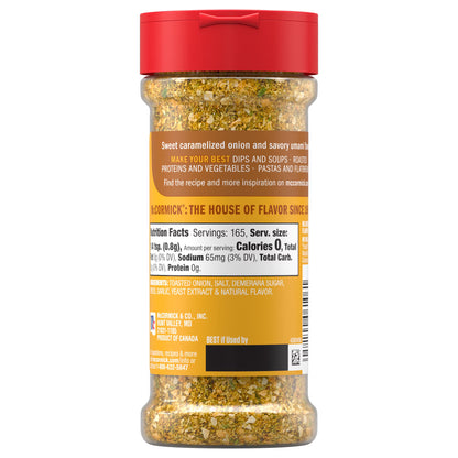 McCormick Caramelized Onion Seasoning, 4.66 oz Bottle