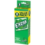EXTRA Spearmint Sugar Free Chewing Gum, 15 Sticks per Pack, 8 Pack Bulk