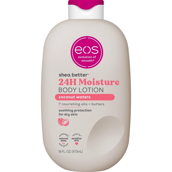 eos Shea Better Body Lotion - Coconut Waters, Made for Dryness, 16 fl oz.