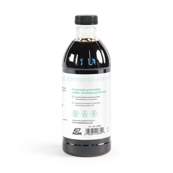 Rodelle Pure Vanilla Extract, 16 Fluid Ounces, Gluten-Free, Vegan, Liquid