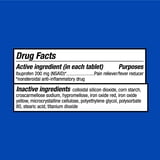 Equate Ibuprofen Pain Reliever and Fever Reducer Tablets, 200 mg, 40 Count, Compare to Advil Tablets Active Ingredient
