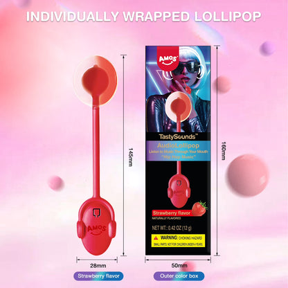 AMOS Music Lollipop Suckers Lollipop Fat Free Singing Lollipop, Creative Gift Party