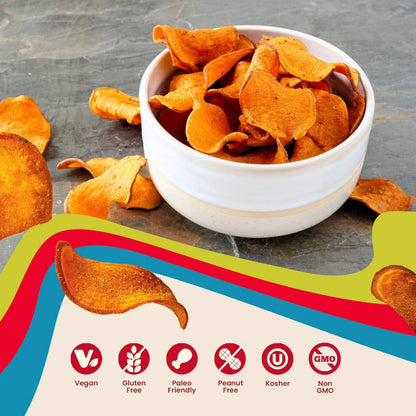 Jackson's Sweet Potato Kettle Chips with Sea Salt, Avocado Oil, Free of Top 9 Allergens, 5 oz