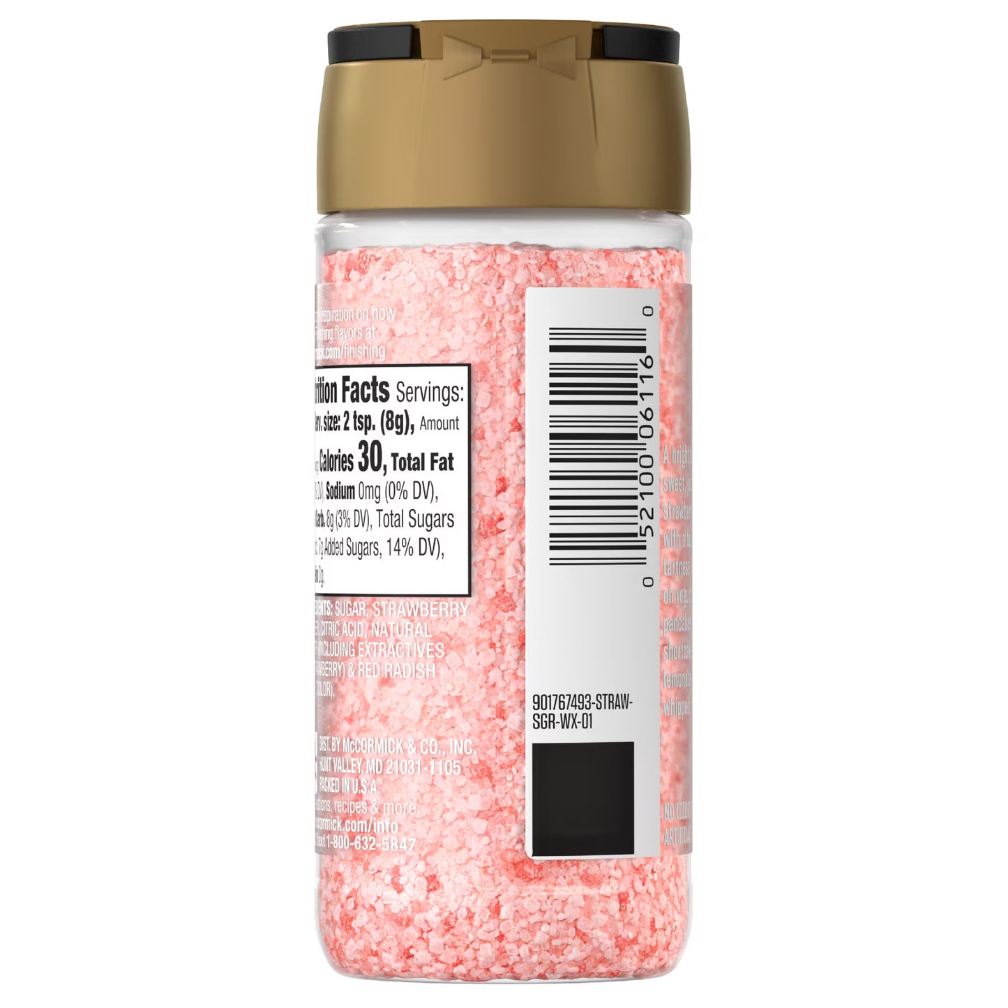 McCormick Strawberry Finishing Sugar, 3.67 oz Bottle