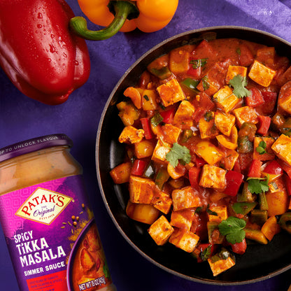Patak's Spicy Tikka Masala Simmer Sauce, 15 Ounce Bottle