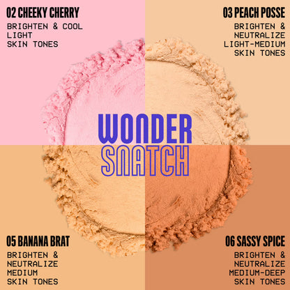 NYX Professional Makeup Wonder Snatch Translucent Setting Makeup Finishing Powder, Cheeky Cherry 02