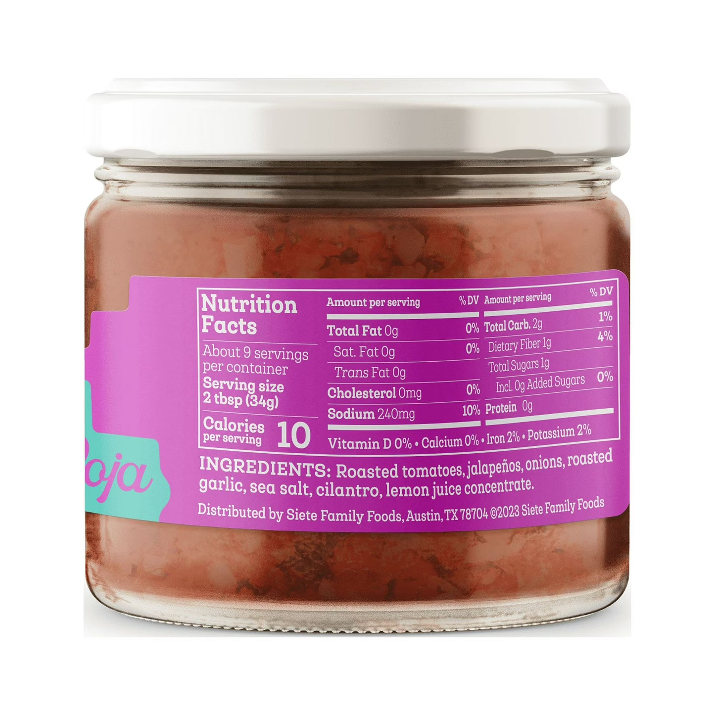 (3 pack) Siete Family Foods, Casera Salsa Roja, Mild, 10.5 oz.