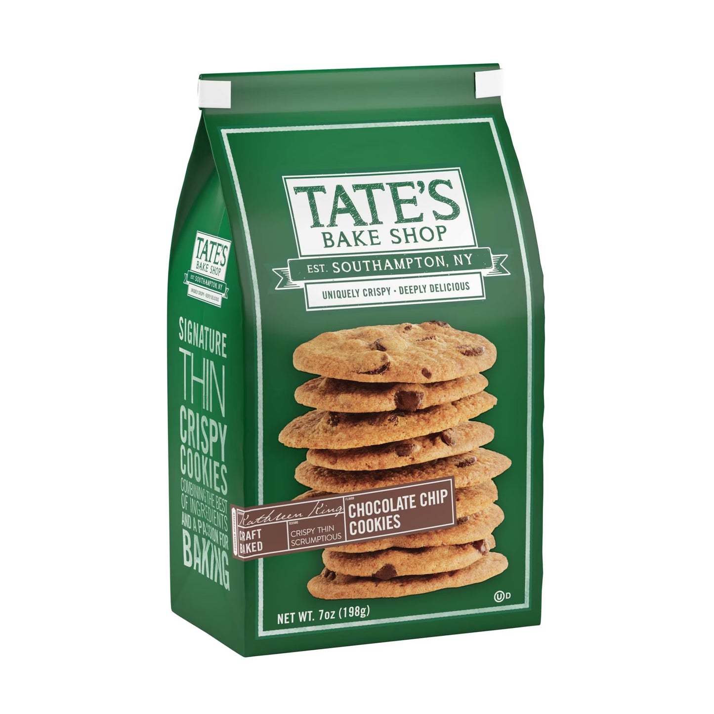 (3 pack) Tate's Bake Shop Chocolate Chip Cookies, 7 oz
