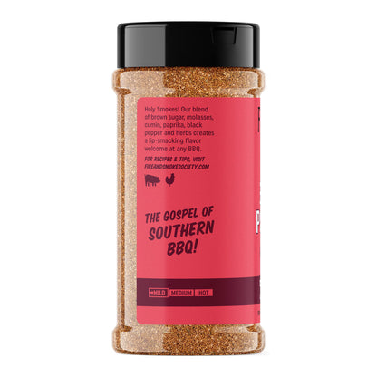 Fire & Smoke Society Sweet Preacher BBQ Seasoning Pork Rub, 11.9 Ounce Mixed Spices & Seasonings