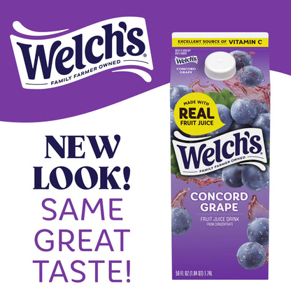 Welch's Concord Grape Fruit Juice Drink, 59 fl oz carton