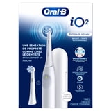 Oral-B iO2 Electric Toothbrush, Rechargeable, Travel Edition, Includes Travel Case, Pure White