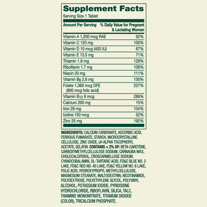 Spring Valley Prenatal Multivitamin/Multimineral for Pregnant and Nursing Women Dietary Supplement Tablets, 100 Count