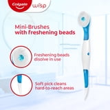 (2 pack) Colgate Max Fresh Wisp Disposable Travel Toothbrushes, Mini Toothbrush, Peppermint, 24 Count