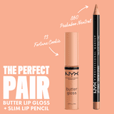 NYX Professional Makeup Slim Lip Pencil, Long-Lasting Creamy Lip Liner, Peekaboo Neutral, 0.035 oz