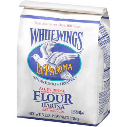 (3 pack) La Paloma White Wings All-Purpose Enriched-Bleached Flour, 5 lbs