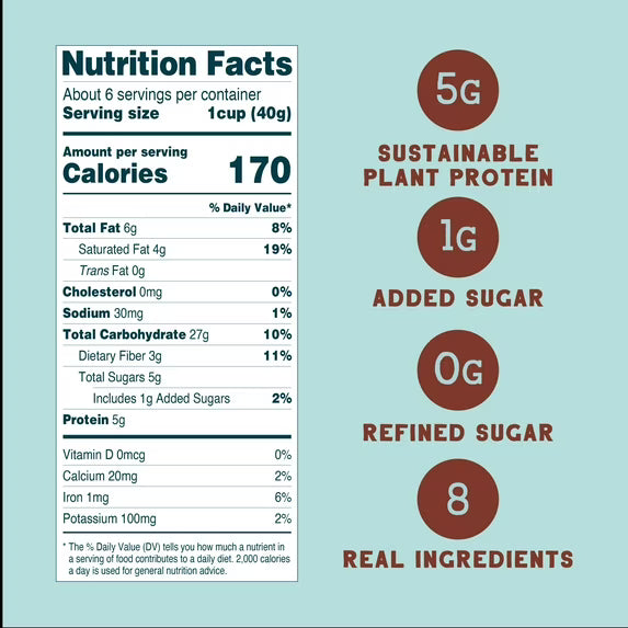 Seven Sundays Real Cocoa Breakfast Cereal, Gluten-Free, Grain-Free, Crisp Texture, 8 oz Bag