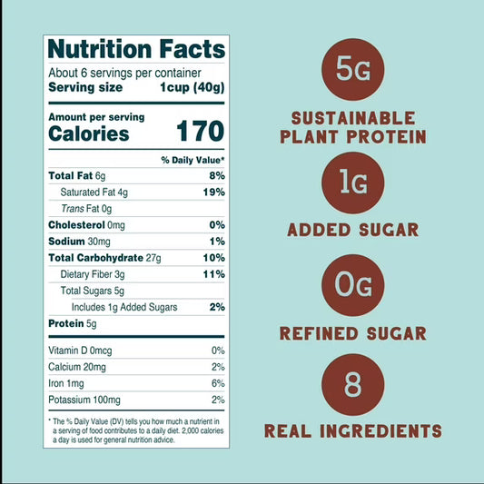 Seven Sundays Real Cocoa Breakfast Cereal, Gluten-Free, Grain-Free, Crisp Texture, 8 oz Bag