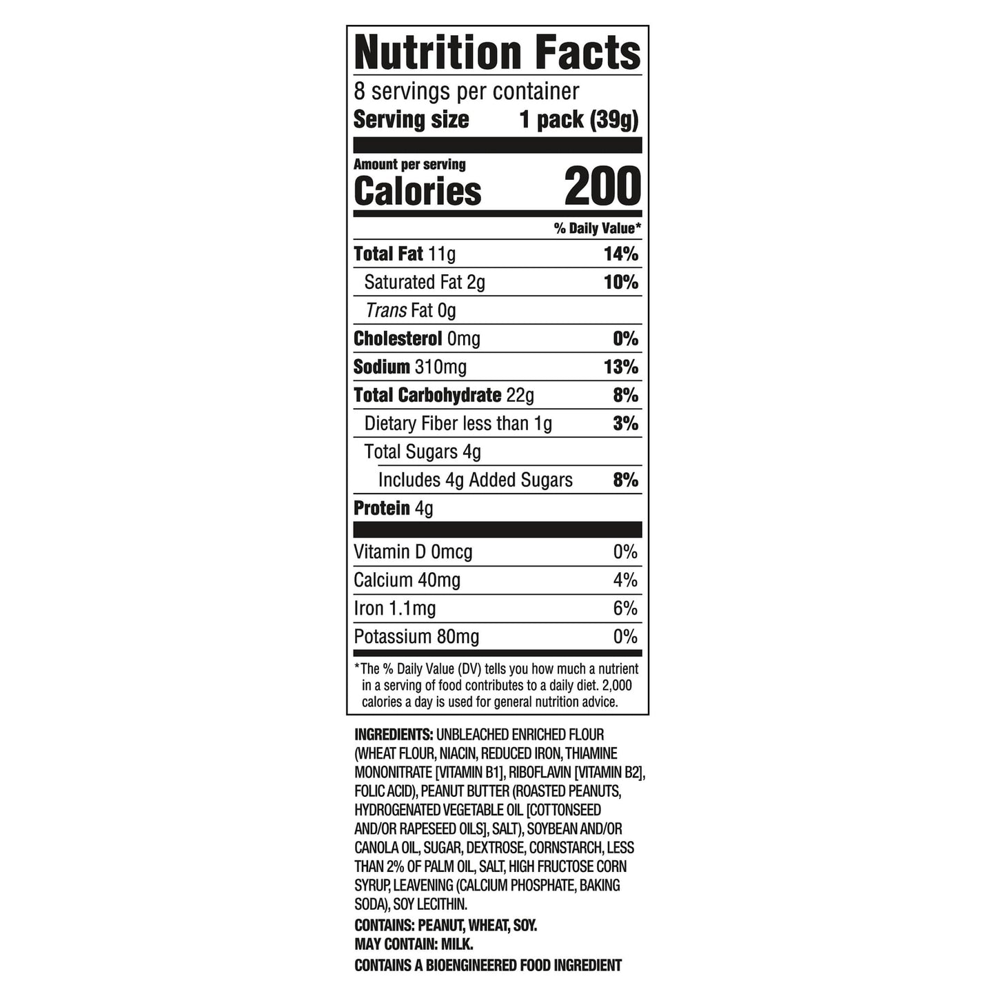 (3 pack) RITZ Peanut Butter Sandwich Crackers, Lunch Snacks, 1.38 oz Snack Pack
