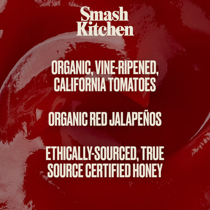 Smash Kitchen Organic Hot Honey Ketchup, 15 oz Bottle