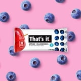 That's it. Gluten-Free Soft Chewy Apple + Blueberry Fruit Bars, 0.7 oz, 8 Ct. Shelf Stable Box