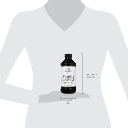 Rodelle Pure Vanilla Extract, 8 fl oz, Baking Extracts
