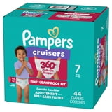 Pampers Cruisers 360 Baby Diapers Size 7, 44 Count (Select for More Options)