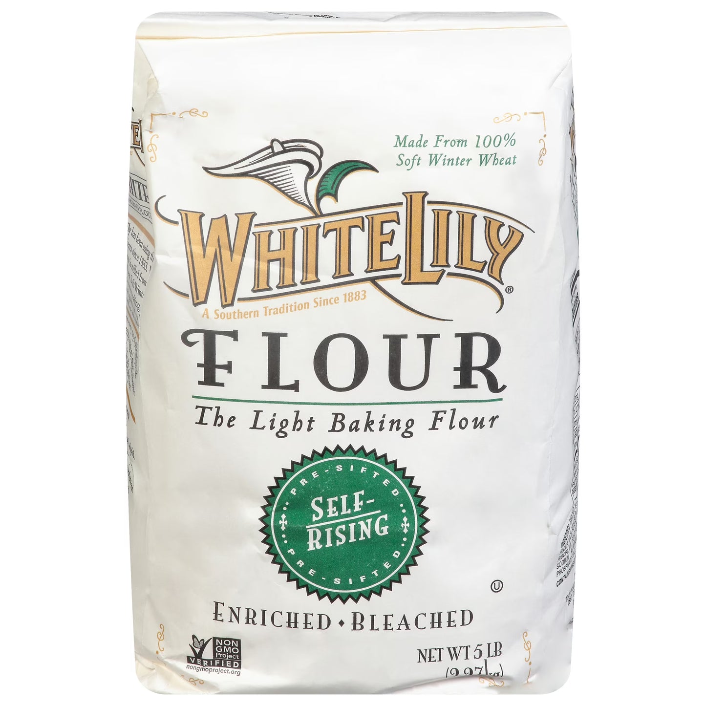 (4 pack) White Lily Self Rising Flour, 5 lb Bag